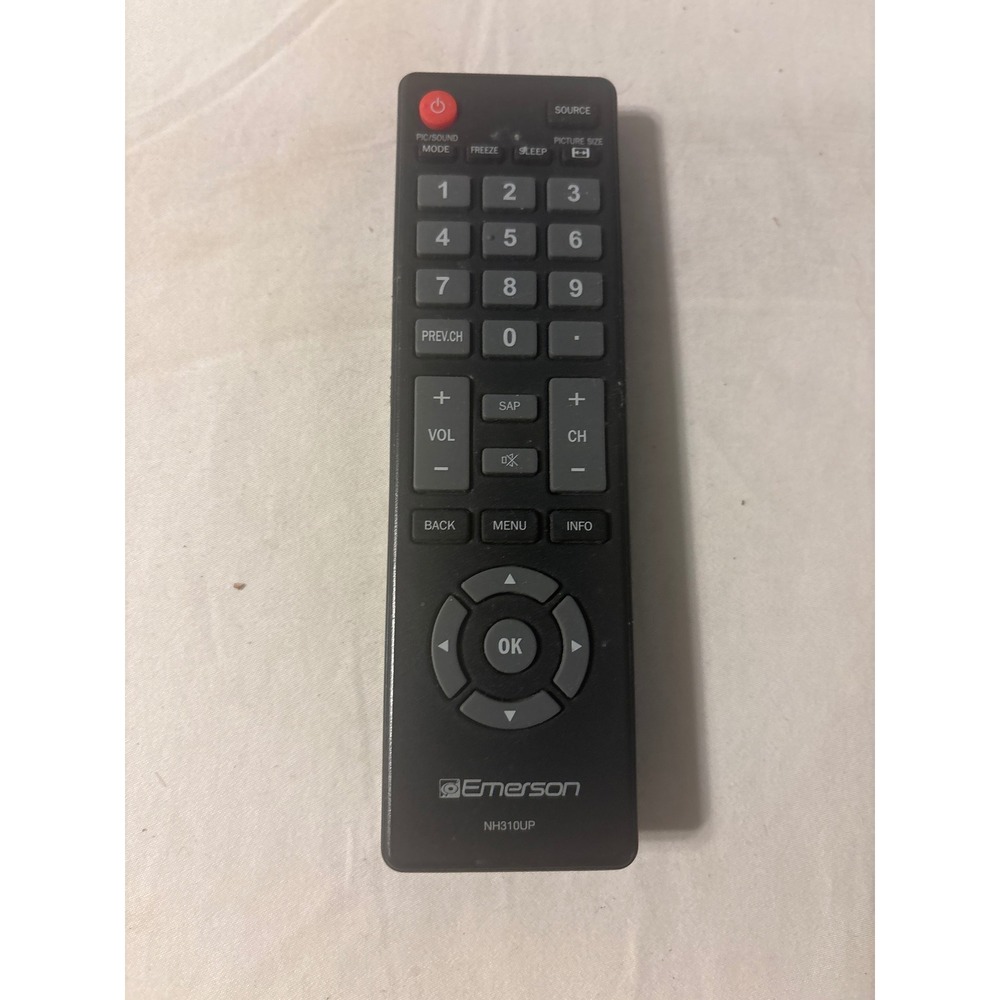 Emerson NH310UP TV Remote Control Black Good Condition Infrared‎ Controller